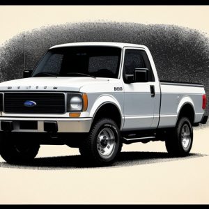 lineprinter arts of an ford f150. Image Generated from artbreeder. 10/20/2024. 1