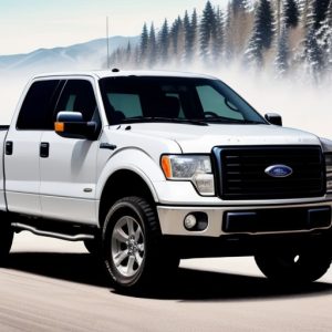 lineprinter arts of an ford f150. Image Generated from artbreeder. 10/20/2024. 2