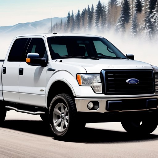 lineprinter arts of an ford f150. Image Generated from artbreeder. 10/20/2024. 2